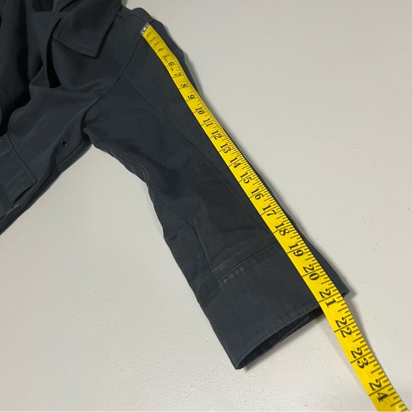 VINCE. Belted Notch Collar Utility Jacket In Slate - Picture 13 of 16